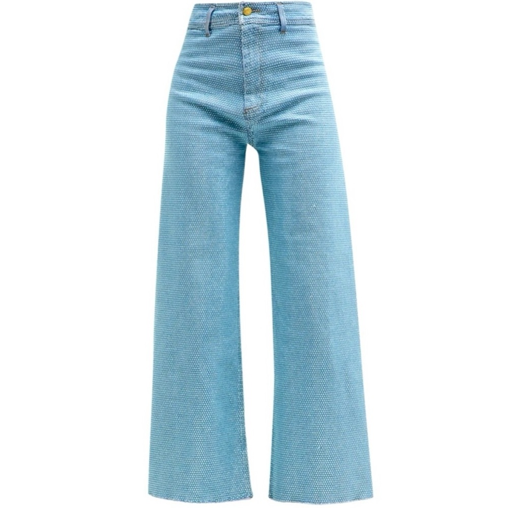 CULT GAIA ZELMA BLUE HOTAFIX CRYSTAL DENIM SIZE US 26 NWOTS!
